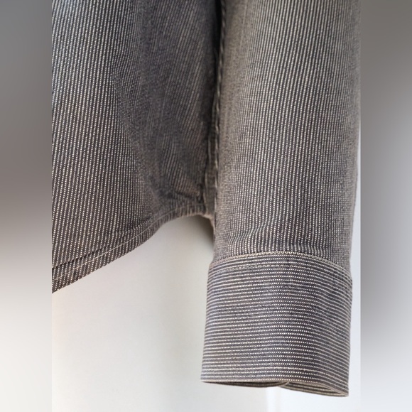 Sugar Cane Mens Hickory Pinstripe Long Sleeve Work Shirt Size 14-14.5 Mens Small - Picture 7 of 13